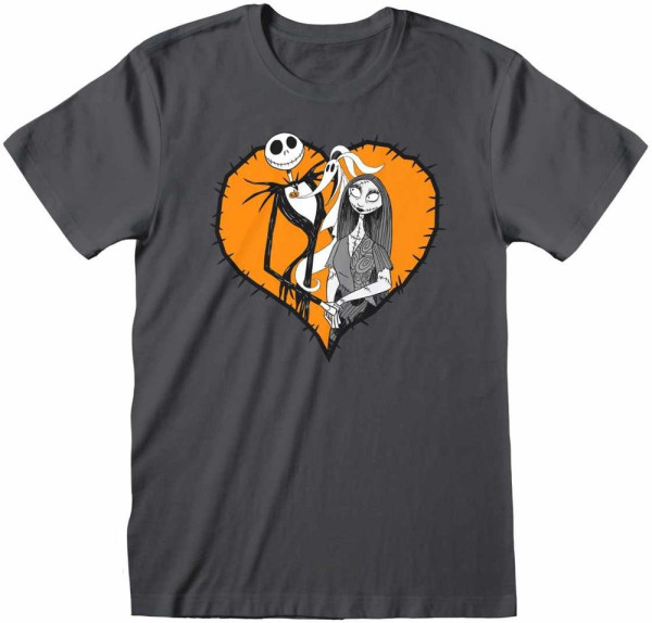 Nightmare Before Christmas - Orange Heart T-Shirt