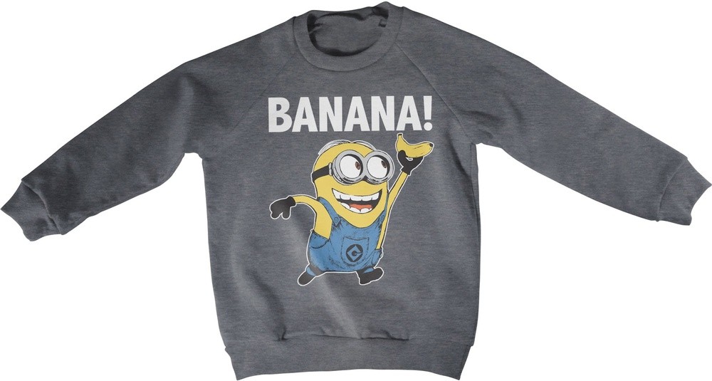 Minions Banana! Kids Sweatshirt Kinder Dark-Heather - Herren / Unisex