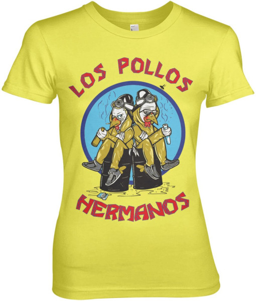 Breaking Bad Walter & Jesse Hermanos Girly Tee Damen T-Shirt Yellow