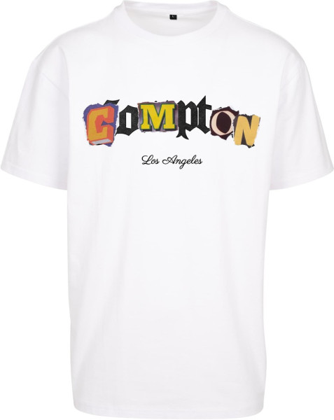 MT Upscale T-Shirt Compton L.A. Oversize Tee White
