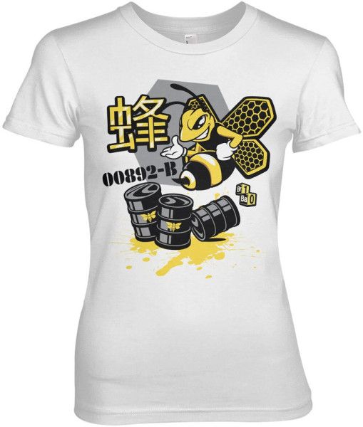 Breaking Bad Meth Bee 00892-B Girly Tee Damen T-Shirt White
