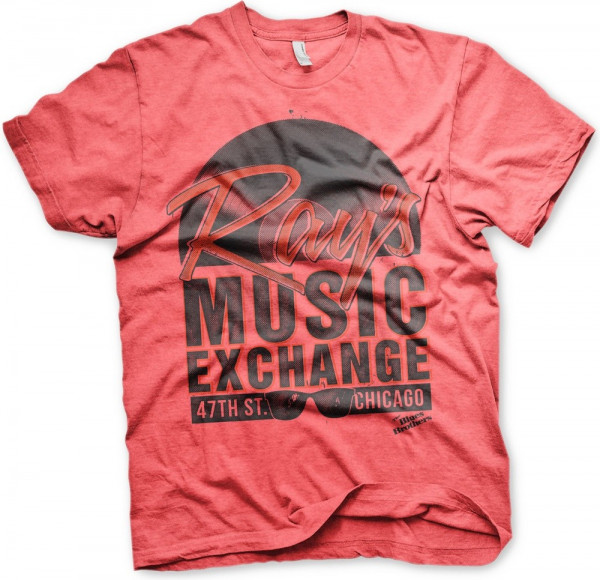 Blues Brothers Ray's Music Exchange T-Shirt Red-Heather
