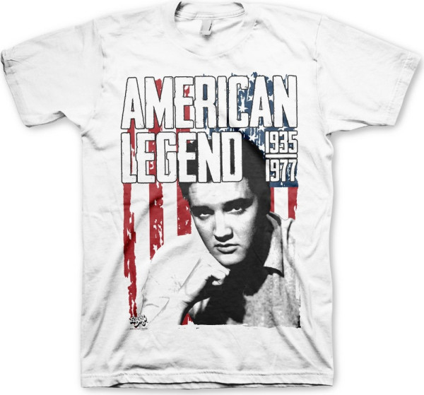 Elvis Presley American Legend T-Shirt White