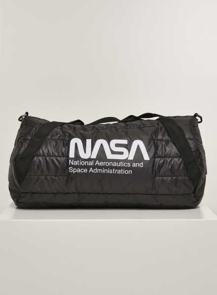 Mister Tee Socks NASA Puffer Duffle Bag Black
