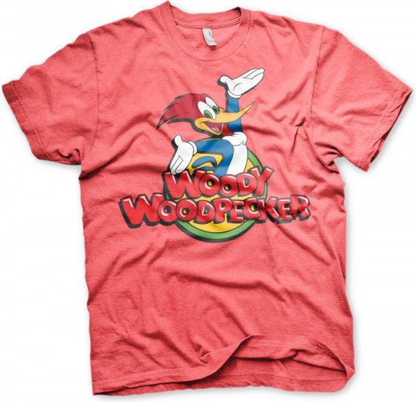 Woody Woodpecker Classic Logo T-Shirt Red-Heather