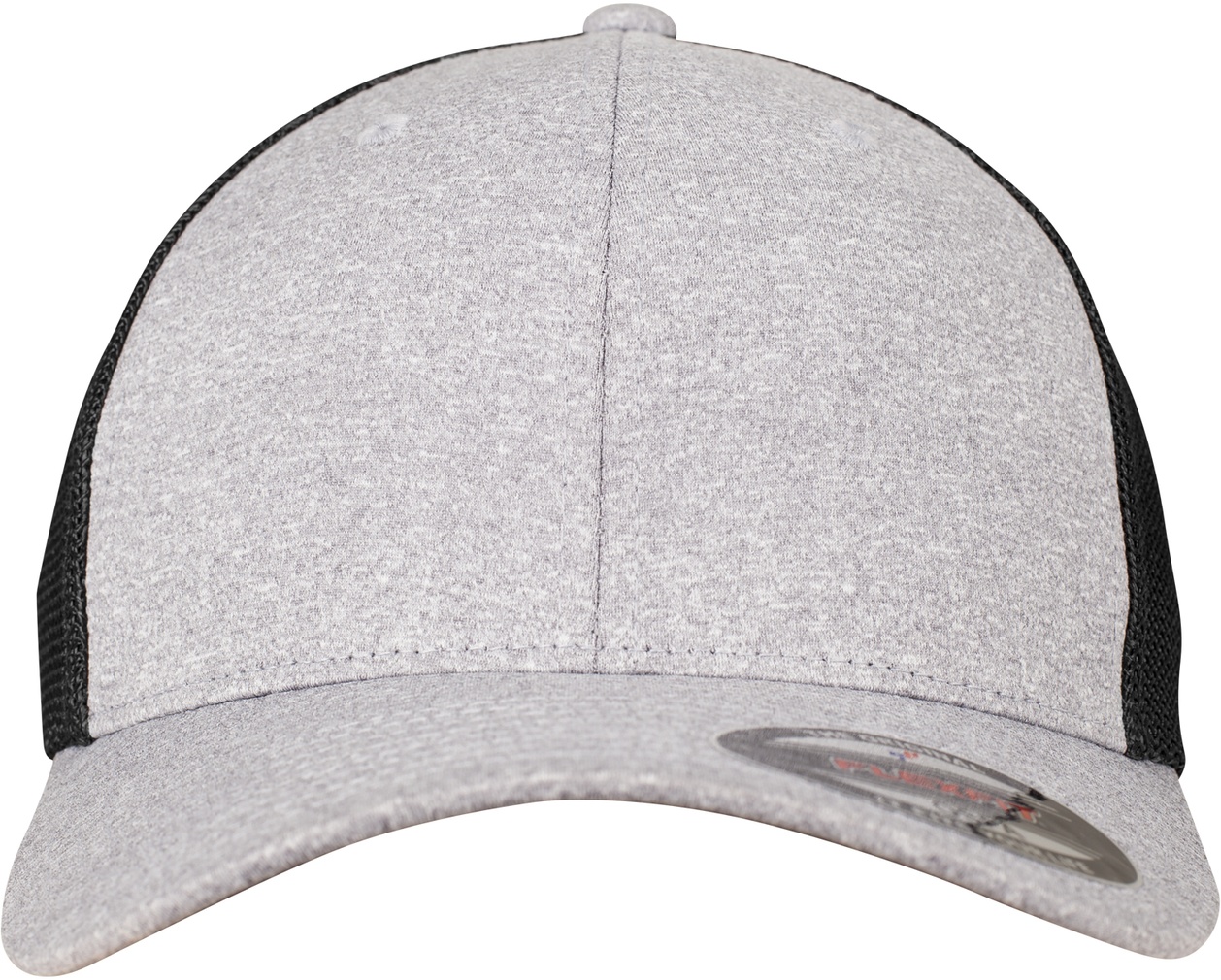 Flexfit Cap Melange Mesh Heather/Schwarz - Herren / Unisex