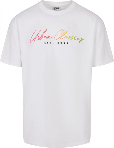 Urban Classics Script Logo Tee White