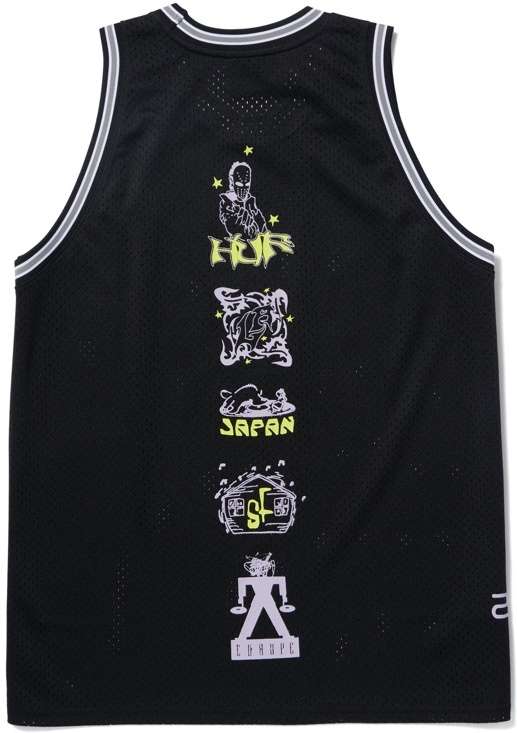 ウェア ZINE MESH BASKETBALL JERSEY KN00499 M 楽天市場】ハフ HUF
