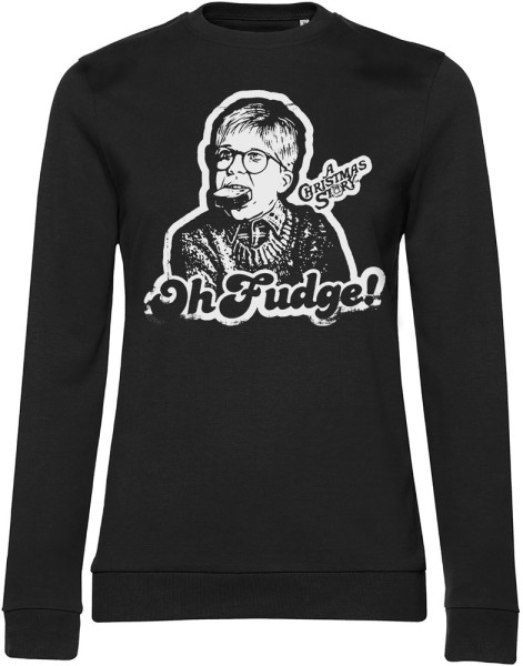 A Christmas Story Damen Sweatshirt Oh Fudge Girly Sweatshirt WB-53-ACS003-H75-9