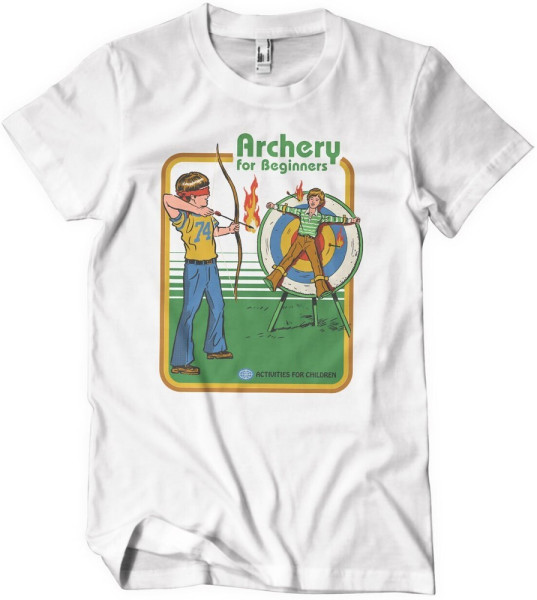 Steven Rhodes Archery For Beginners T-Shirt White