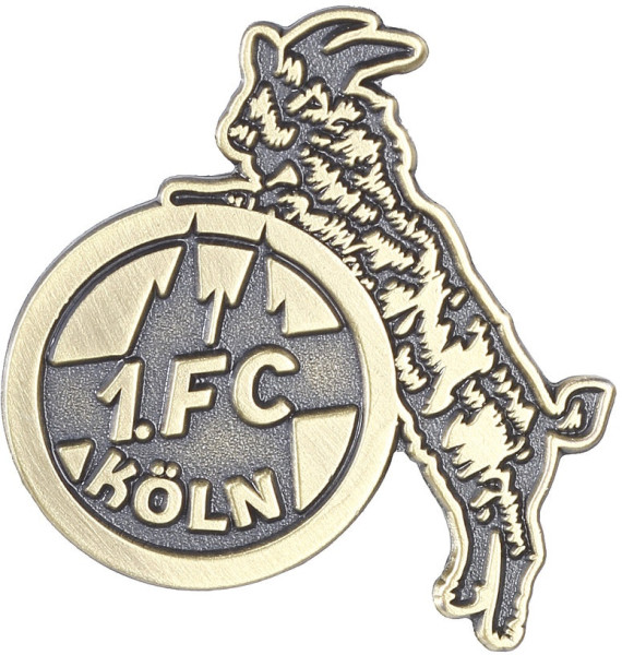 1. FC Köln Pin Retro Logo Antikgold 5010143
