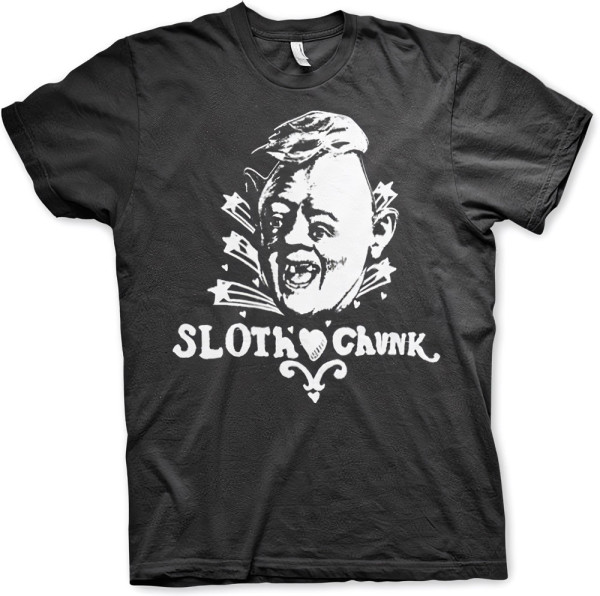 The Goonies Sloth Loves Chunk T-Shirt Black