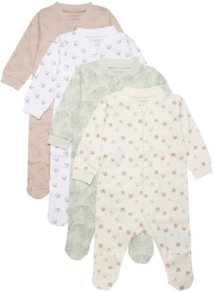 Fixoni Kinder Schlafanzug Nightsuit w. feet AOP