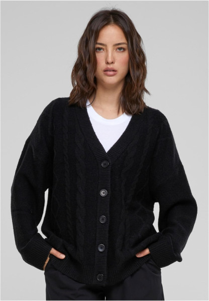 Urban Classics Damen Ladies Cabel Knit Cardigan TB6140