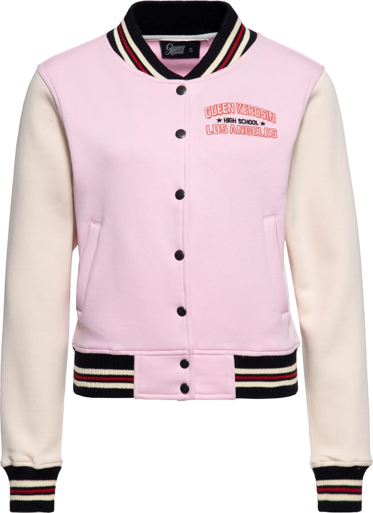 Queen Kerosin Damen College Sweat Jacke "Q High School" QKU44001 - Damen