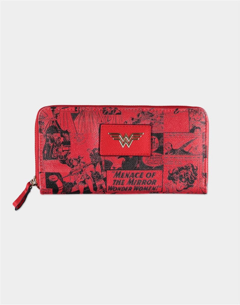 Warner - Wonder Woman - Zip Around Wallet Red
