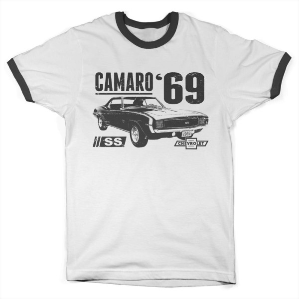 Camaro T-Shirt Ss 1969 Ringer Tee GM-51-CAM003-H73-4
