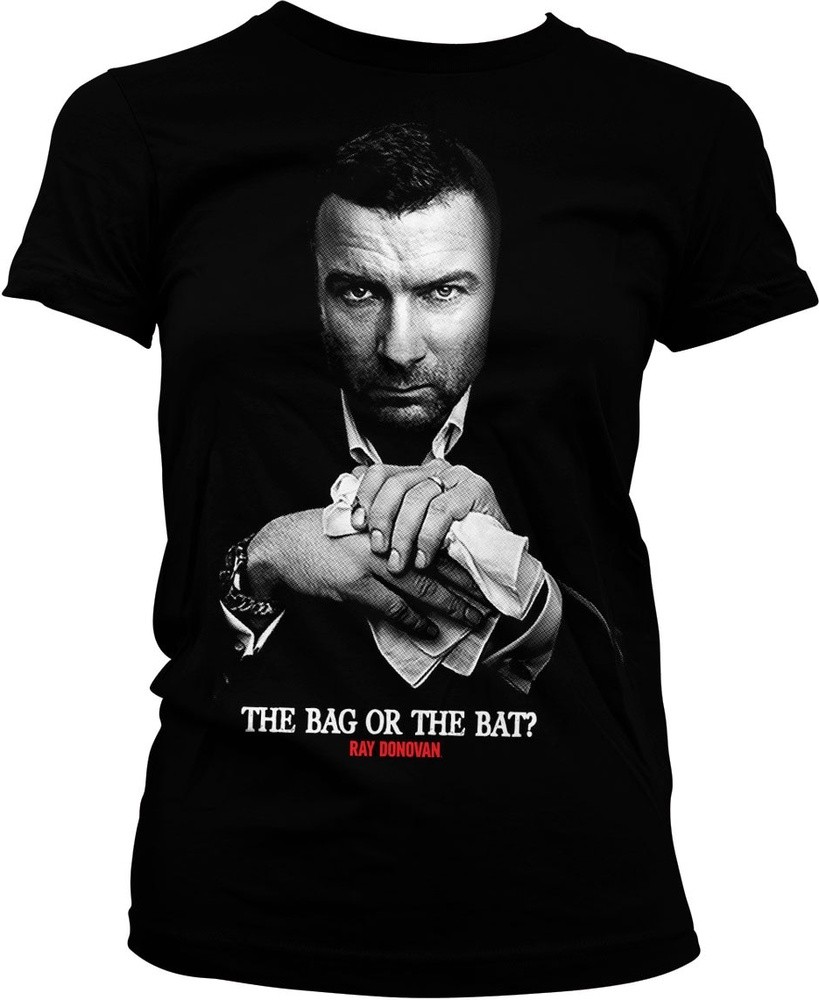 Ray Donovan The Bag Or The Bat Girly Tee Damen T-Shirt Schwarz - Damen