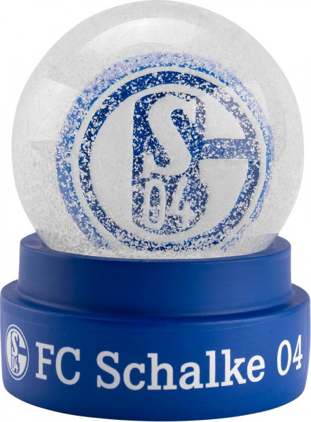 FC Schalke 04 S04 Schneekugel Logo Fußball Blau