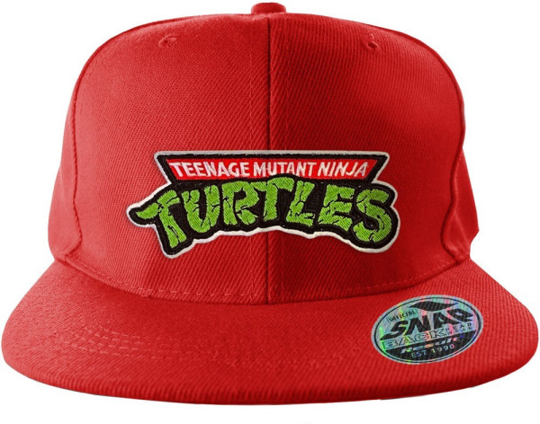 Teenage Mutant Ninja Turtles Tmnt Logo Standard Snapback Cap Red