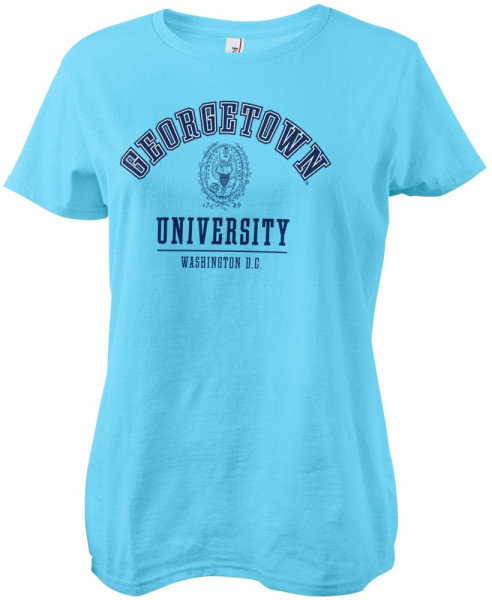 University Of Georgetown Girly Tee Damen T-Shirt Skyblue