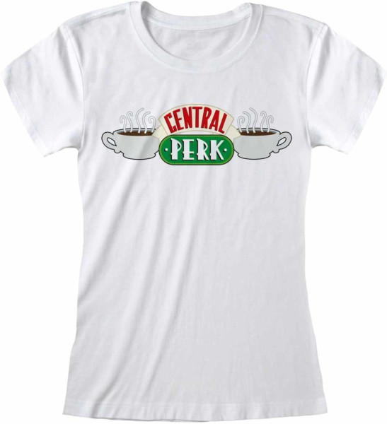 Friends - Central Perk White (Fitted) T-Shirt