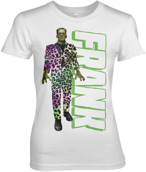 Universal Monsters Fresh Frank In Suit Girly Tee Damen T-Shirt White