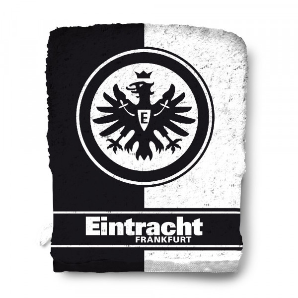 Eintracht Frankfurt Waschhandschuh Fussball Schwarz/Weiß
