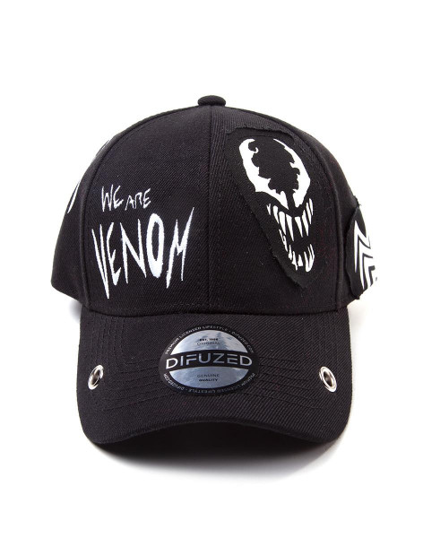 Marvel - Venom Grunge Cap With Patches Black