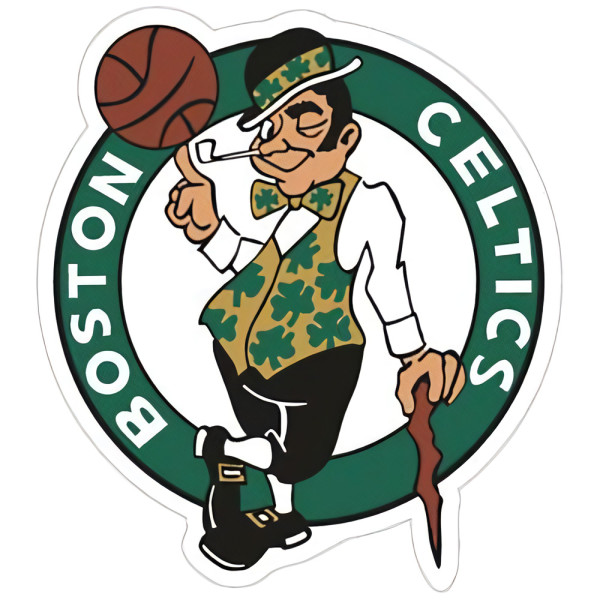 Boston Celtics Premium Acryl Magnet Logo Basketball Grün