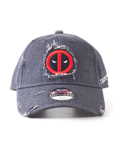 Marvel - Deadpool Ripped Adjustable Cap Black