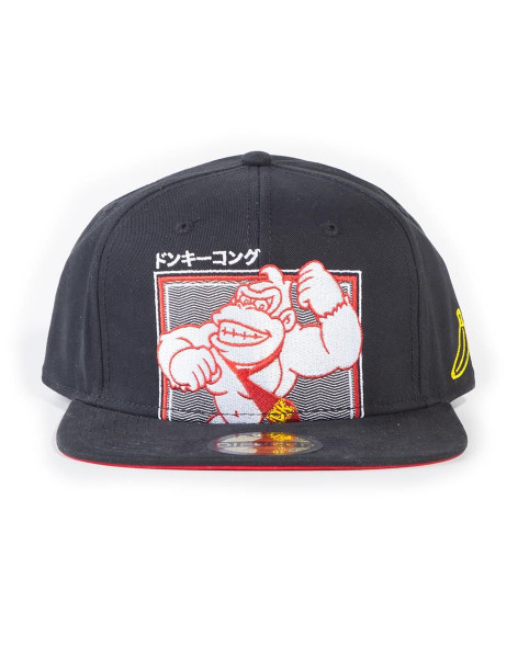 Nintendo - Donkey Kong Badge Snapback Cap Black