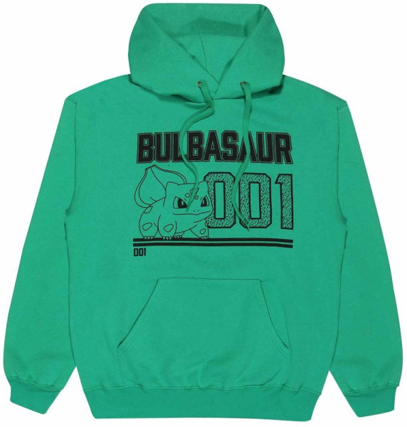 Pokemon - Bulbasaur Line Art (Unisex Green Pullover Hoodie) Hoodie