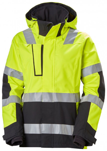 Helly Hansen Damen Jacke Luna Hi Vis Shell Jacket Yellow/Ebony