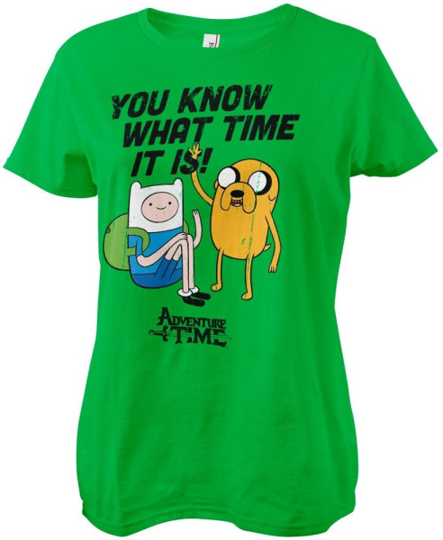 It'S Adventure Time Girly Tee Damen T-Shirt Green