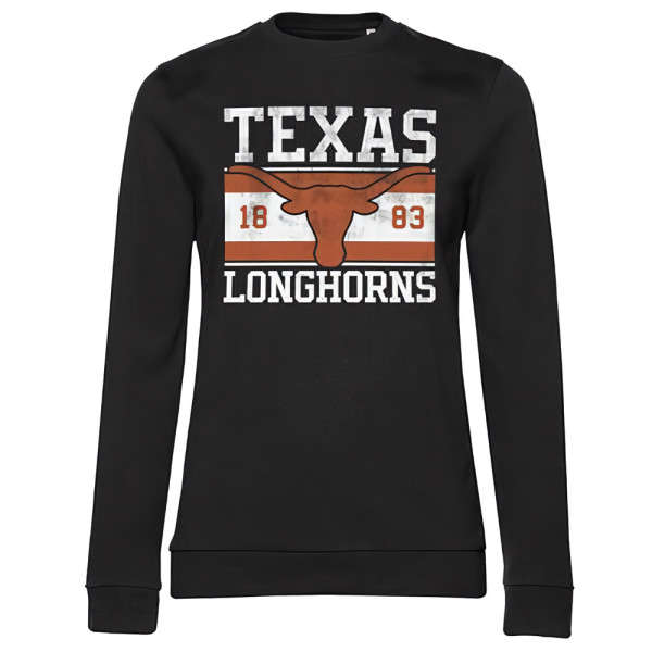 University of Texas Texas Longhorns Flag Girly Sweatshirt Black