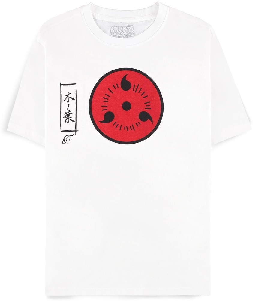 Naruto Shippuden - Sasuke Symbol Women's Short Sleeved T-shirt Weiß - Damen
