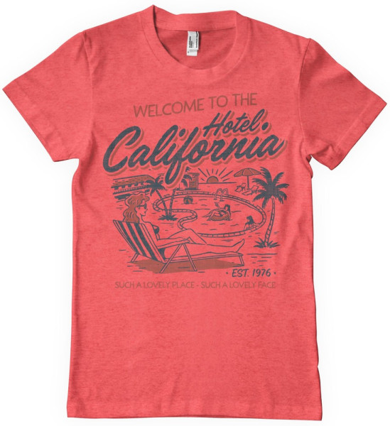 Hotel California T-Shirt Red-Heather