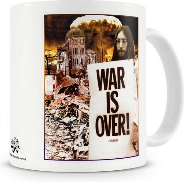 The Beatles John Lennon War Is Over Coffee Mug Kaffeebecher White