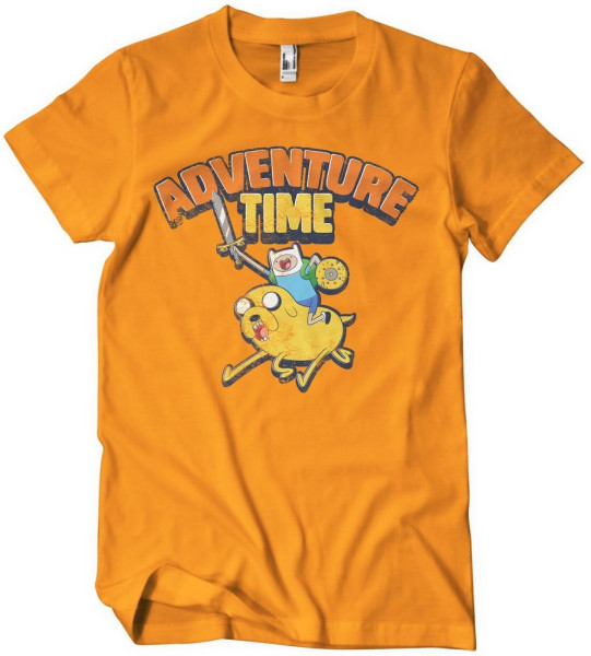Adventure Time Washed T-Shirt Orange
