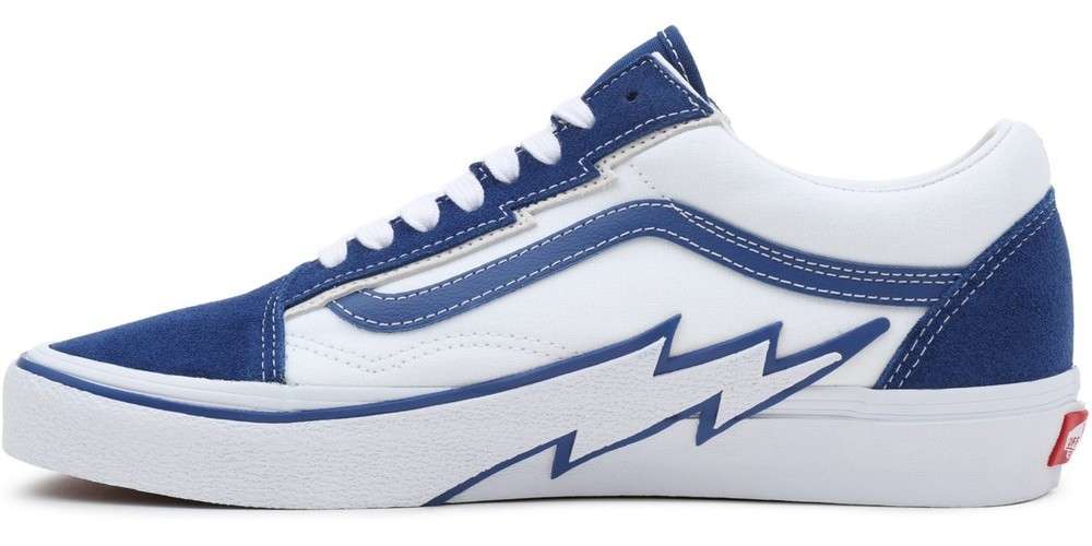Vans Unisex Lifestyle Classic FTW Sneaker Old Skool Bolt 2 Tone Navy True White Schuhe Herren Lifestyle kustom kult