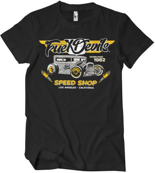 Fuel Devils LA Speed Shop T-Shirt Black