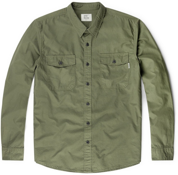 Vintage Industries Hemd Boston Shirt Dark Olive