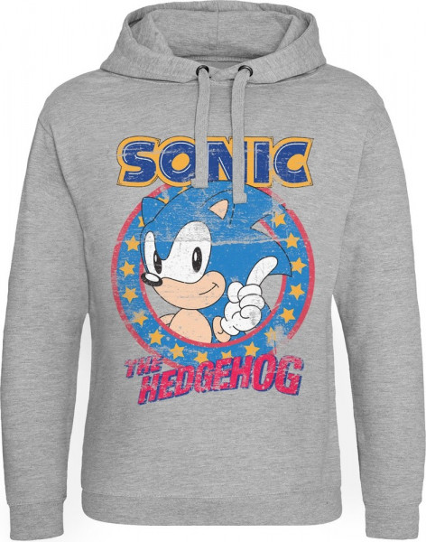 Sonic The Hedgehog Epic Hoodie Heather-Grey
