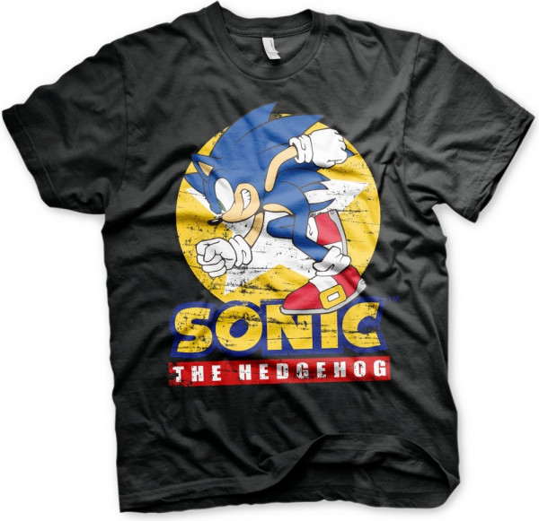 Fast Sonic The Hedgehog T-Shirt Black