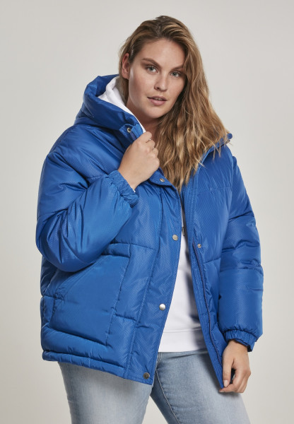 Urban Classics Damen Winterjacke Ladies Oversized Hooded Puffer Royal