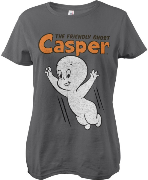 Casper The Friendly Ghost Girly Tee Damen T-Shirt Dark-Grey