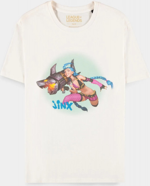 League Of Legends - Jinx Men's Short Sleeved T-shirt Beige