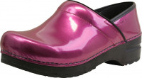 Sanita Clogs Damen Sandalen Original-Prof. Patent Purple metallic