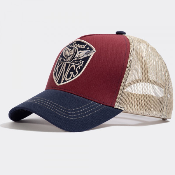 King Kerosin Trucker Cap 280325 Weinrot